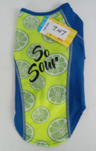 NWT Top Paw So Sour Sun Protection Shirt Dog Size Small - £2.90 GBP