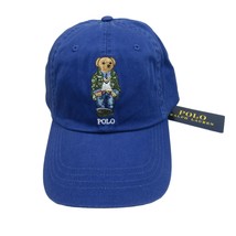 Polo Ralph Lauren Bear Twill Ball Cap Hat Royal Blue OS Adjustable NEW - $54.99