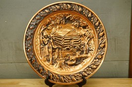 Vintage Metal Coppercraft Guild Copper Wall Plate Homestead Cabin Pionee... - $823.45 MXN