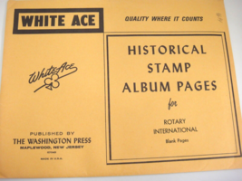 White Ace Rotary International 10 Blank Border Pages NOS - £5.25 GBP