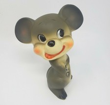 7&quot; Vintage Rubber Vinyl Baby Mouse Kitschy Squeak Squeaker Toy Ninohira Japan - £36.63 GBP