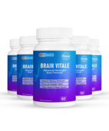 5 Pack Brain Vitale, advanced nootropic brain formula-60 Capsules x5 - £121.59 GBP
