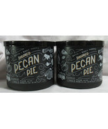 Bath &amp; Body Works 3-wick Scented Candle Lot Set of 2 SUGARED PECAN PIE w... - £49.46 GBP