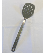 Stainless steel kitchen or barbecue spatula perforated 15&quot; long Inox 18/10 - $8.00