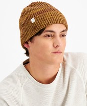 Sun + Stone Men&#39;s Tall Solid Beanie in Tan-O/S - £10.16 GBP