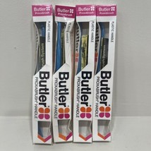 LOT OF 4 Butler GUM Proxabrush Plastic Handle #605P NIP Sealed - £25.99 GBP