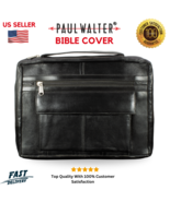 Genuine Leather Bible Book Cover Large Carrying Case for Men Women - $24.74