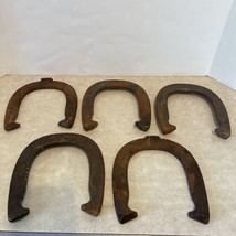 Vtg Lot 5 Diamond Duluth Double Ringer Horseshoes Drop Forged 21/2 Lbs O... - $27.69