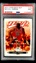 2003 2003-04 UD Upper Deck MVP #199 Michael Jordan HOF Chicago Bulls PSA 9 Mint - £29.41 GBP
