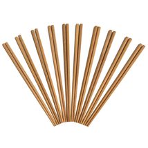 10 Pairs Natural Wooden Chopsticks Reusable, Dishwasher Safe, Healthy  ... - $8.99