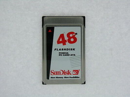 SANDISK 32MB or 48MB PCMCIA PC CARD SDP3B-32-584/ SDP3B-48-584 TESTED - $61.85