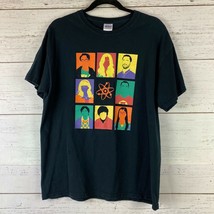 The Big Bang Theory Color Block Character Faces T-Shirt Size Large - $15.60