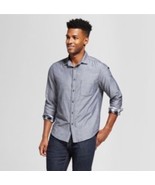 Goodfellow &amp; Co. Mens Ebony Gray Button Down Casual Long Sleeved Shirt X... - $21.94 CAD