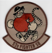 4&quot; AIR FORCE 53RD FIGHTER SQUADRON EMBROIDERED PATCH - £31.96 GBP
