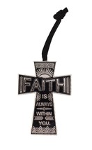 Hallmark Keepsake Christmas Ornament 2020 Faith Always Cross Metal - £13.44 GBP