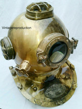 Antique Deep Sea Nautical Diving helmet US Navy Mark V on sale - £280.77 GBP