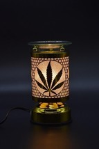 Electric Marijuana GOLD Metal Touch Aroma Lamp/Oil Warmer/Wax Burner/Nit... - $23.00
