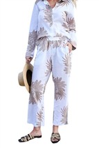 Las Sureñas greek tiger pants in WHITE - £99.38 GBP