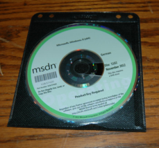 Microsoft MSDN Windows 8 (x64) November 2012 Disc 5102 German - £11.76 GBP