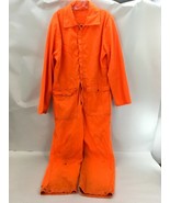 Unbranded Mens Hunting Coveralls Blaze Orange Lightweight Medium M 38 - $15.04