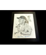 MICKEY MANTLE NEW YORK YANKEES HOF SIGNED AUTO VINTAGE LITHO PRINT SB IN... - $9,408.20 MXN