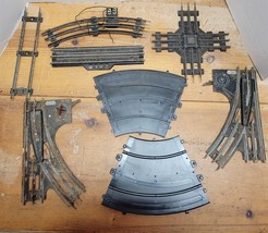 8 Vintage O27 Switch Track Pieces Metal Model Railroad Train for Refurbish - £7.00 GBP