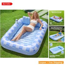 Durable Inflatable Tanning Bed Float, 70" x 46" - Perfect for Private Su... - $87.07