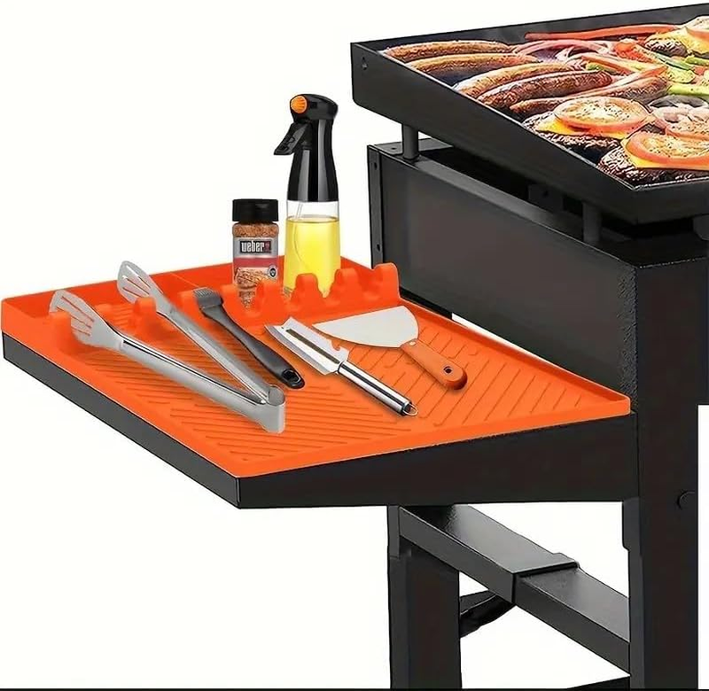 Emptycolor Silicone Grill Mat for Blackstone Griddle, Heat Resistant Non-Slip Gr Item image 7