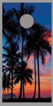 Beach Sunset Palm Tree Corn Hole Decal Wrap - £15.97 GBP+