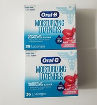 2X Oral-B Moisturizing Lozenges Sugar Free Watermelon 36Ct Dented Box EX... - £15.56 GBP