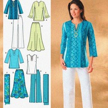 SewSimple Chic: Women&#39;s Plus Size Skirt, Pants, Tunic &amp; Scarf Pattern (Sizes 20W - $73.21