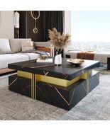 Modern Square Storage Coffee Table With 4 Drawers - $1,398.00
