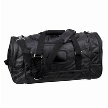 Duffel Bag Genuine Mosaic Black Leather Duffel Bag NEW - £37.73 GBP