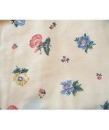 Lightweight Cotton Blend Floral Print Fabric 3 yds Vintage - £11.79 GBP