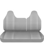 Fits Ford F150 40-60 Top Solid Bottom Front Bench seat covers 1997-1998 Silver - $1,788.89 MXN