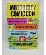 Motor City Comic Con Nov 8-10 2024 Promotional Flyer 8.5&quot; X 5.5&quot; - $13.85