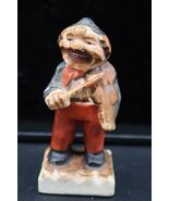 Vtg Violinist Man Musician 4" Figurine Porcelain Ceramic Violin Occupied... - $19.99