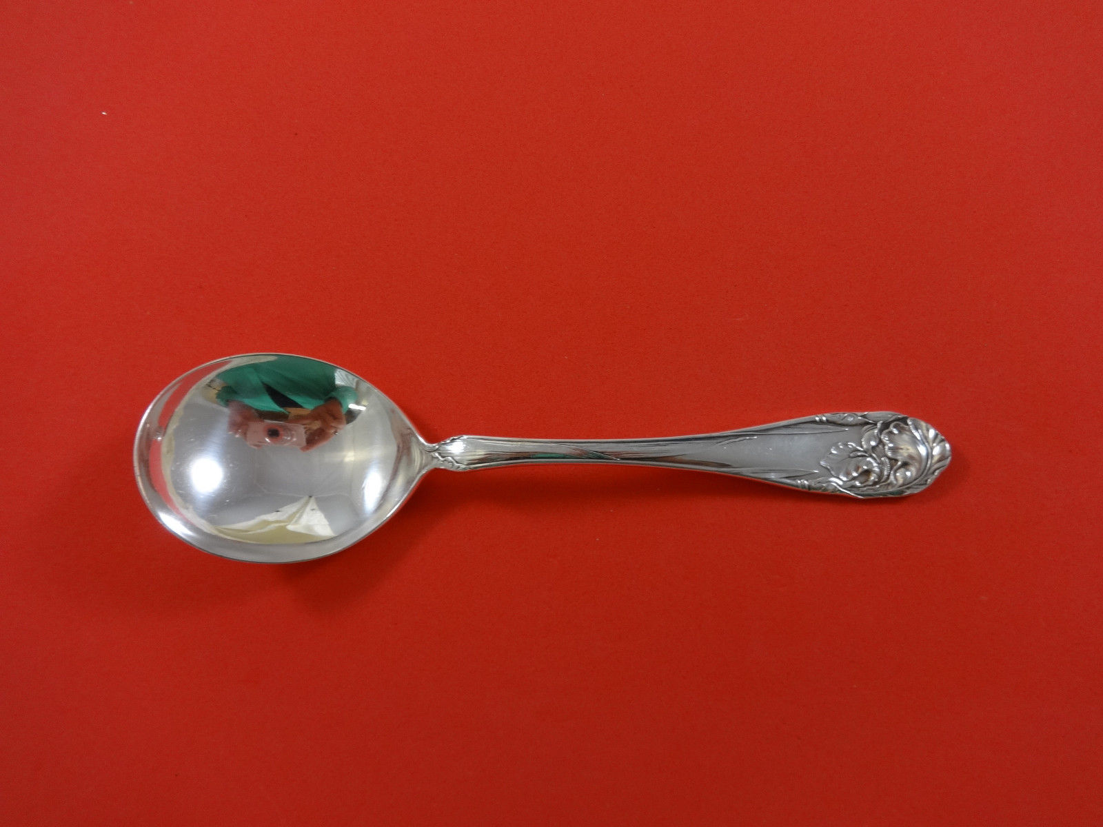 Primary image for Flower Fleur De Luce by Community Plate Silverplate Gumbo Soup Spoon 7"