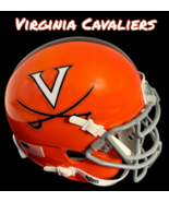 VIRGINIA CAVALIERS ALTERNATE ORANGE SCHUTT NCAA COLLEGE FOOTBALL MINI HE... - $69.29