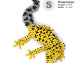 Leopard Gecko Lizard Sculptures (JEKCA Lego Brick) DIY Kit - $58.00