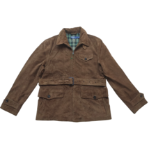 Polo Ralph Lauren Suede Belted Jacket $1298 FREE GLOBAL SHIPPING SHIPPING - $791.01