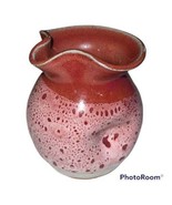 Smoky Mountain Pottery Personal Creamer Handmade Red Pink SMP Pinch Pot ... - $22.56