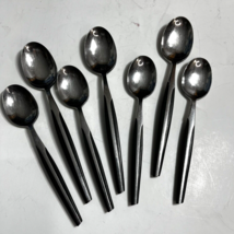 7 Eldan ELD2 Vintage MCM Stainless Steel Brown Teaspoons Tablespoons Vintage - £22.36 GBP