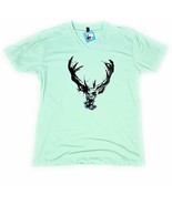 McIntire Saddlery Teal Deer T-Shirt - Size Medium - £24.53 GBP