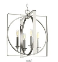 Inman Collection 4-Light Polished Nickel Pendant with Satin Nickel Accents - £112.04 GBP