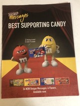 2018 M&amp;Ms Best Supporting Candy Print Ad pa7 - $7.91