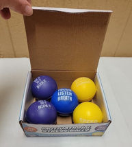 Pick A Toy Motivational Stress Balls 5 Pack 3 Colors Anxiety Kids Adults - £9.90 GBP