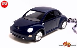 Rare Nice Key Chain Dark Blue Vw New Beetle Volkswagen Ltd Great Gift Or Display - $68.98
