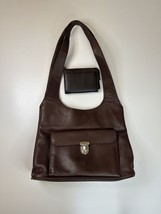 Preston &amp; York Brown Leather Purse Handbag Womens With Wallet Chestnut S... - $15.88