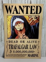 Wanted Dead Or Alive Trafalgar Law Marine Anime Poster One Piece Manga Series - £13.73 GBP